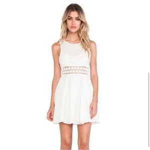 Free people white lace daisy dress